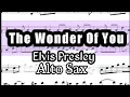 Download Lagu The Wonder of You Alto Sax Sheet Music Backing Track Play Along Partitura