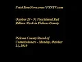 October 23 - 31 Proclaimed Red Ribbon Week in Pickens