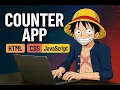 Build a Counter App Using JavaScript HTML CSS Project for Beginners Learn DOM Manipulation