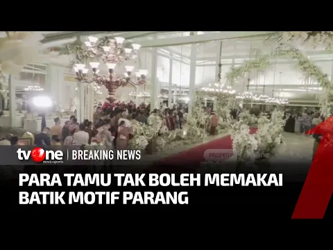 Peraturan Unik di Resepsi Kaesang dan Erina