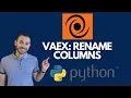 How to rename columns in a Vaex DataFrame