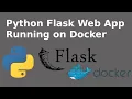 Python Flask Web App Run on Docker Python Web on Docker Container Docker Tutorial for Beginners