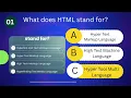 What does HTML stand for