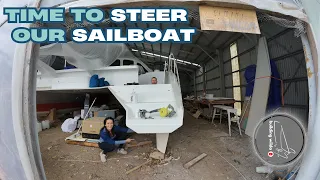 How does STEERING on our SAILBOAT work? | S03E52 | Building Wilda