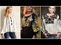 Most popular Mexican vintage embroidery and shirts designs women collection
