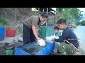 Build streams into ponds, Stockfish,Veteran and an orphaned boy work together to build a more farm