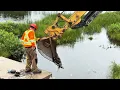 The beaver dammed culvert at Fork Lake still hasn t been cleared Time to try the LIQUIDATOR 2000
