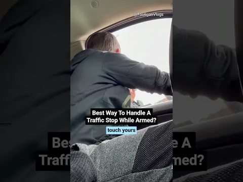 Is this the best way to handle a traffic stop while armed?