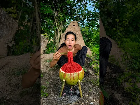 Survival SMART ideas and USEFUL with Noodle skills in the Wild #camping #outdoors #mom #single #mom