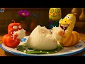 Lagu LARVA | Eat Rice | CARTOON MOVIE FOR LIFE |THE BEST OF CARTOON | YELLOW \u0026 RED