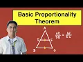 Basic Proportionality Theorem - Intro to Triangle Similarity MathTeacherGon