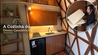 A COZINHA DO DOMO GEODÉSICO FICOU PRONTA! 