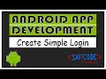 How to Create Simple Login Form in Android Studio Part-9