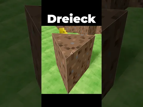 MINECRAFT, aber in DREIECKIG?!… #minecraft #toobad #interessant