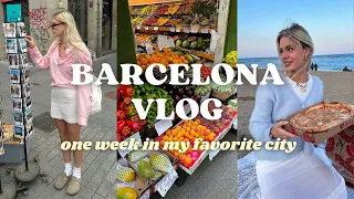 BARCELONA VLOG I Cafe hopping enjoying the city beach days vintage shopping