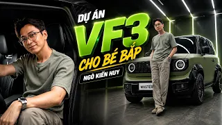 Ngô Kiến Huy "mê mẩn" chiếc VF3 được Hoàn nâng cấp dù sở hữu nhiều xe xịn