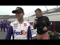 Michael Waltrip Denny Hamlin and the cake