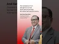 Andi Gani: Buruh dan Polri harus berjuang bersama, bukan cuma seremonial.