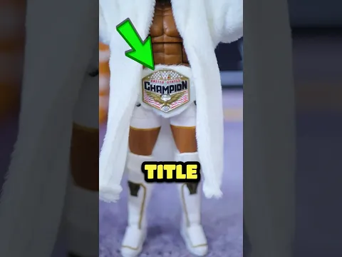 Trick Williams' Furry Title Belt! WWE Action Figure Accessories