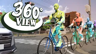 自転車の並走強制解除システム【1期VR06】