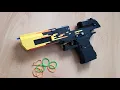 Desert Eagle - Blaze Blowback Rubber Band Brick Gun