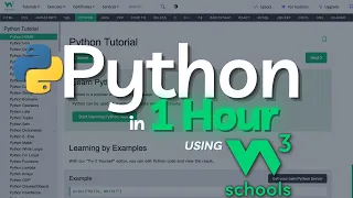 W3Schools Python Tutorial in 1 Hour Learn Python Using W3Schools