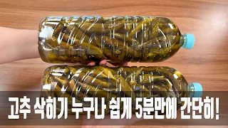고추 삭히기 이 방법을 왜 몰랐을까요? 이거 대박이네요!