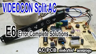 E6 Error Complete Solutions For con Split AC PCB
