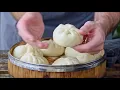 Bao Zi, Fluffy Steamed Pork Buns (发面包子)