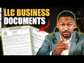 15 Documents Every LLC Needs Articles of Organization Operating Agreement More