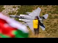 LOOKING DOWN AT AMERICAN FIGHTER JETS IN THE FAMOUS MACH LOOP - 4K