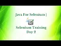 Selenium Training Tutorial Day 2 Selenium Training Tutorial for Beginners