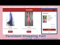 Persistent Shopping Cart - LocalStorage Map DS HTML Data Attribute HTML CSS JS Project