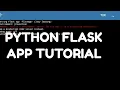 Python Flask App With HTML Template Using render - template