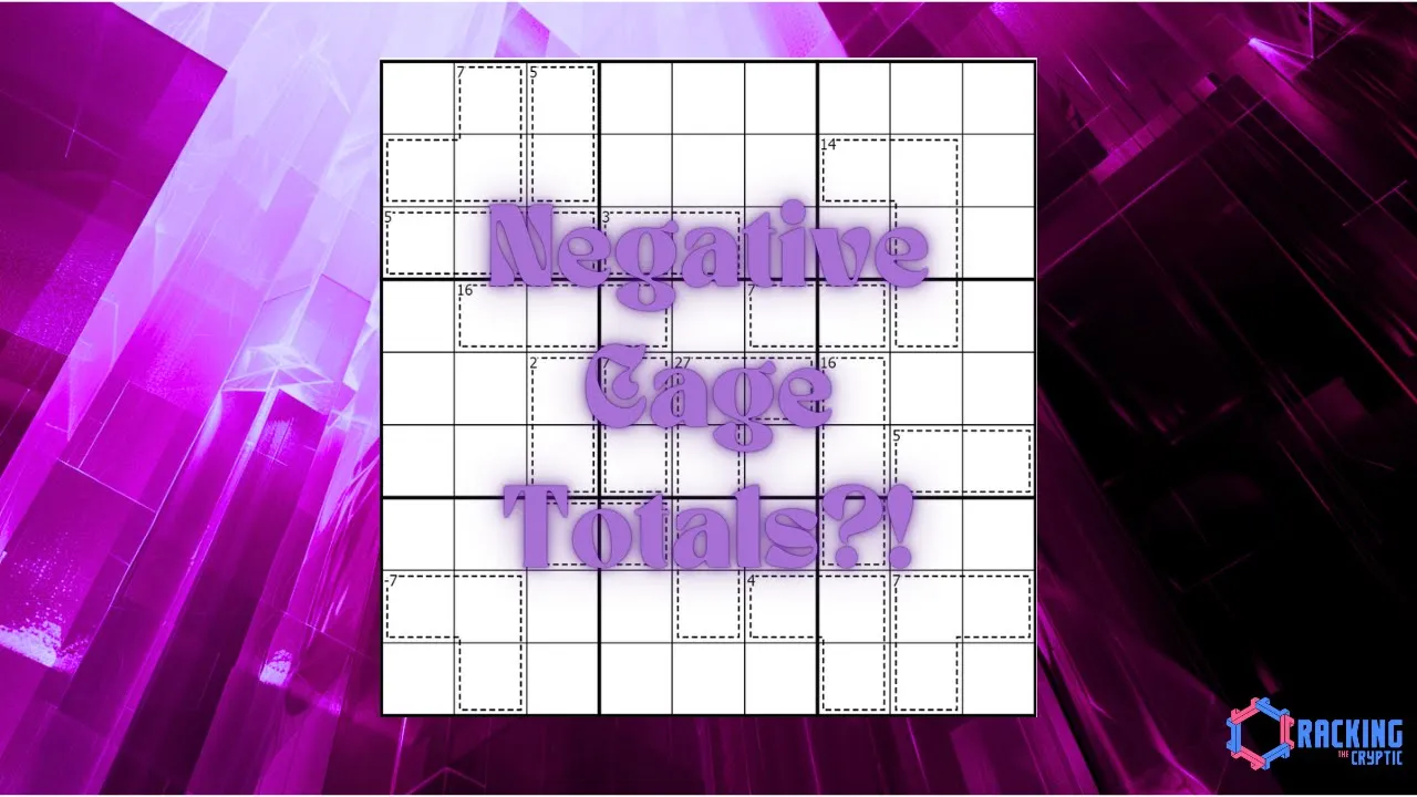 How Can These Sudoku Cages Have Negative Totals?