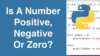 Check If A Number Is Positive Negative Or Zero Python Example
