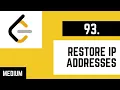 93 Restore IP Addresses