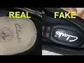 Real vs Fake Clarks shoes How to spot counterfeit Clarks footwear