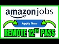 How To APPLY Amazon Jobs WORK FROM HOME 12th Pass QUICK EASY 2026