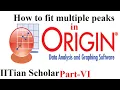 how to fit multiple peaks in origin Gaussian peak fitting in Origine peak fitting in Origin