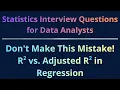 R-squared vs Adjusted R-squared Which One Should You Trust