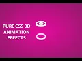 CSS 3D Loading Animation Effects CSS Animation Tutorials Design