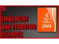 JAVA LinkedList and iterator example