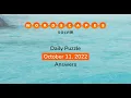 WordScapes October 11 2022 Answers