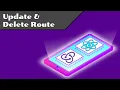 19 Creating update and delete route handler in node js express React Native tutorial in English
