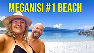 Meganisi #1 BEACH & Nidri WATERFALL hike :choosing the RIGHT marine engineer