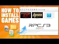 RPCS3 How to add load games EASY in 2025 ISO pkg
