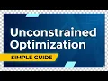 Unconstrained Optimization 2 Variables Critical Points Hessian Test Explained