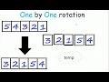 array rotation in C using one by one algorithm in hindi by mohit skill up with mohit