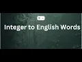 Integer to English Words how to convert Integer to string Leetcode 273 in Java Google DSA question